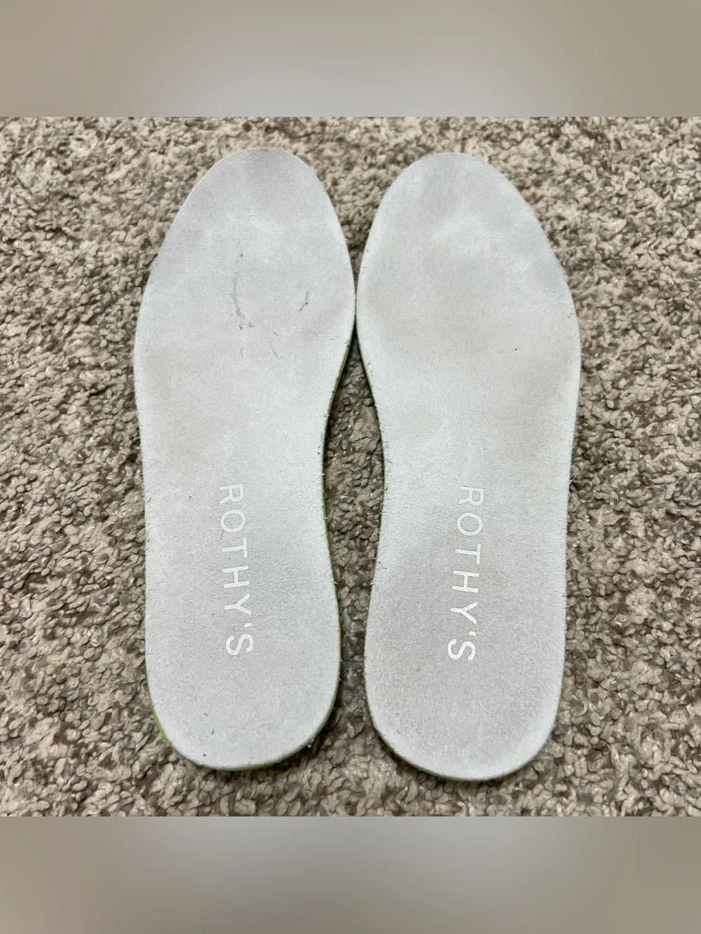 Rothy’s The Original Slip-On Sneakers Light Gray Women's Size 6